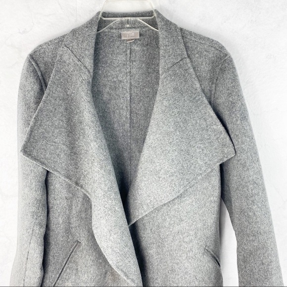 [J. Jill] Classic Gray Wool Wrap Jacket - Picture 2 of 3